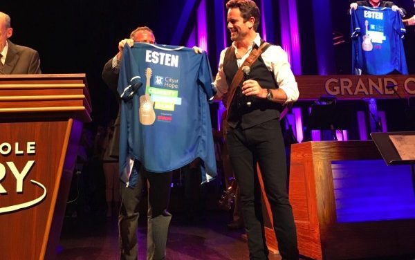 Charles Esten Received His City of Hope Celebrity Softball Challenge Jersey at the Opry – See the Pic!