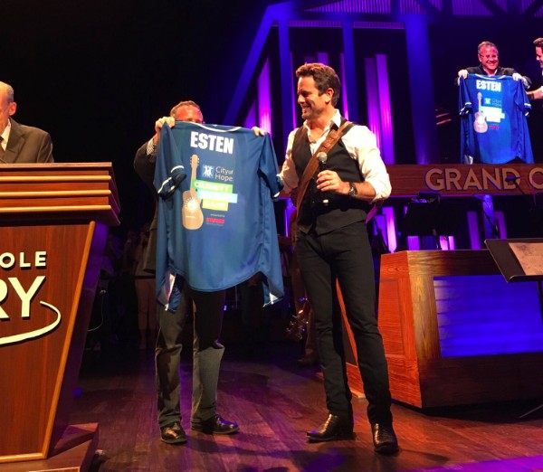 Charles Esten Received His City of Hope Celebrity Softball Challenge Jersey at the Opry – See the Pic!