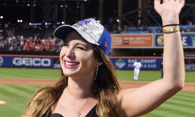 Olivia Lane Performs “God Bless America” During Seventh Inning Stretch at New York Mets Game