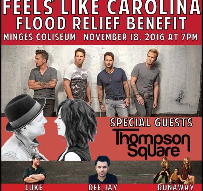 Parmalee’s Annual “Feels Like Carolina Concert” Will Foster Aid of Flood Victims from Hurricane Matthew