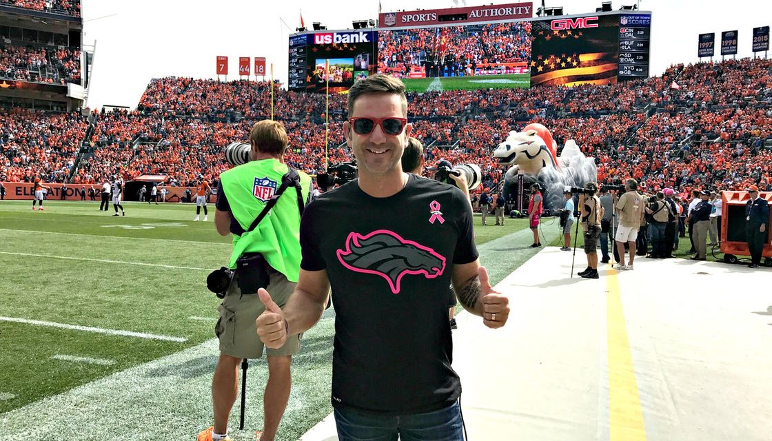 Craig Campbell Performs the National Anthem at the “Salute to Survivors” Game in Denver