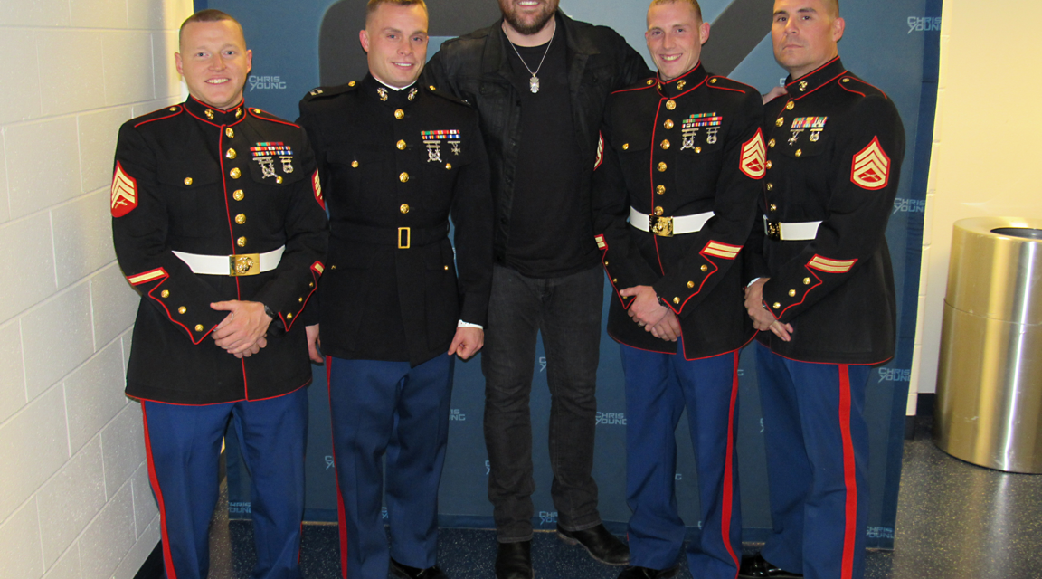 Chris Young Collects Toys for Tots Donations at Tour Stops This Weekend
