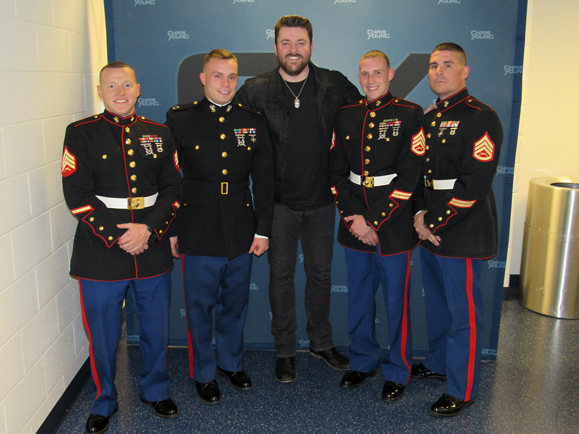 Chris Young Collects Toys for Tots Donations at Tour Stops This Weekend Chris Young Collects Toys for Tots Donations at Tour Stops This Weekend