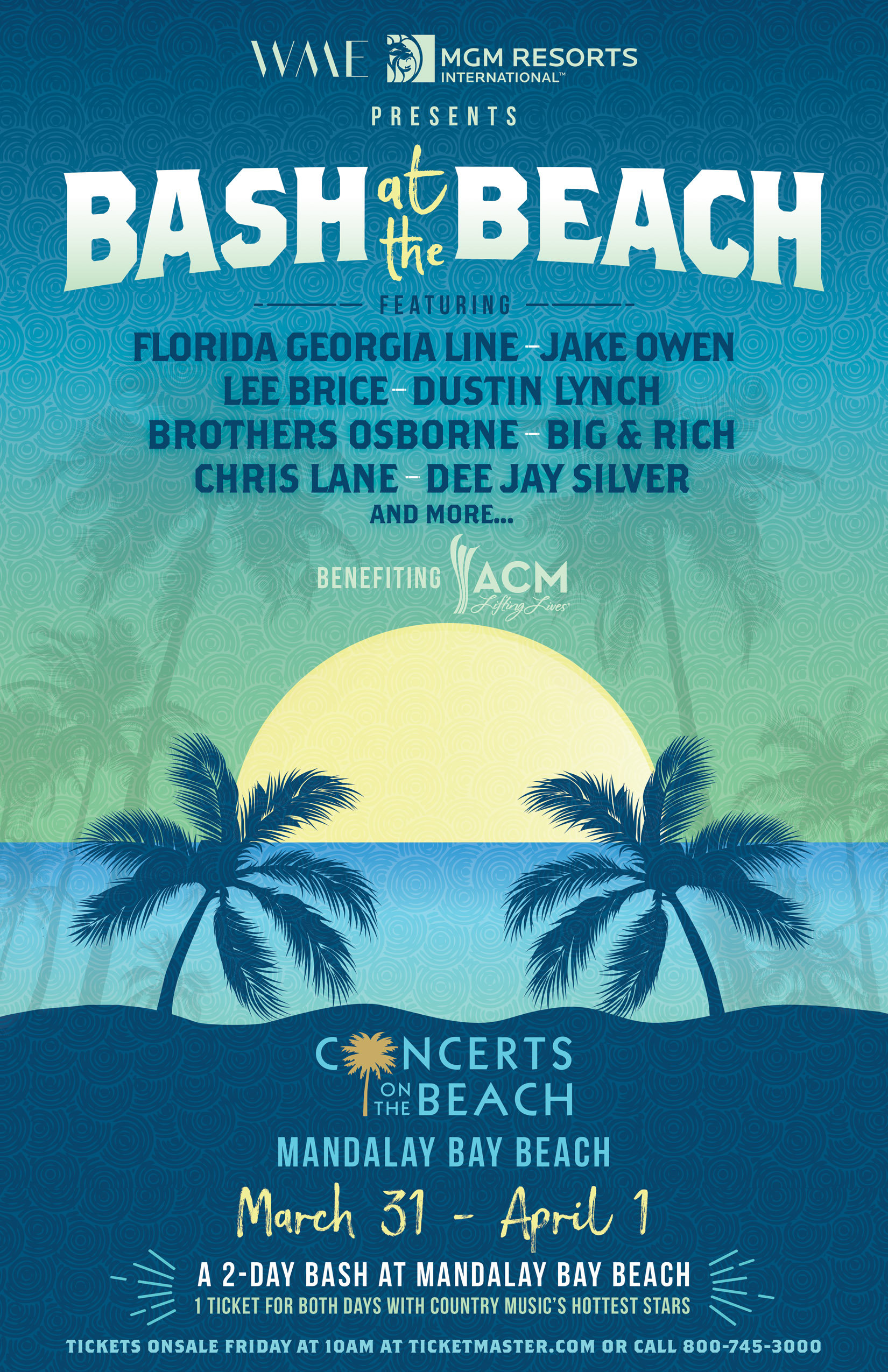 Florida Georgia Line, Jake Owen, Lee Brice & More Tapped to Perform at ‘Bash at the Beach’