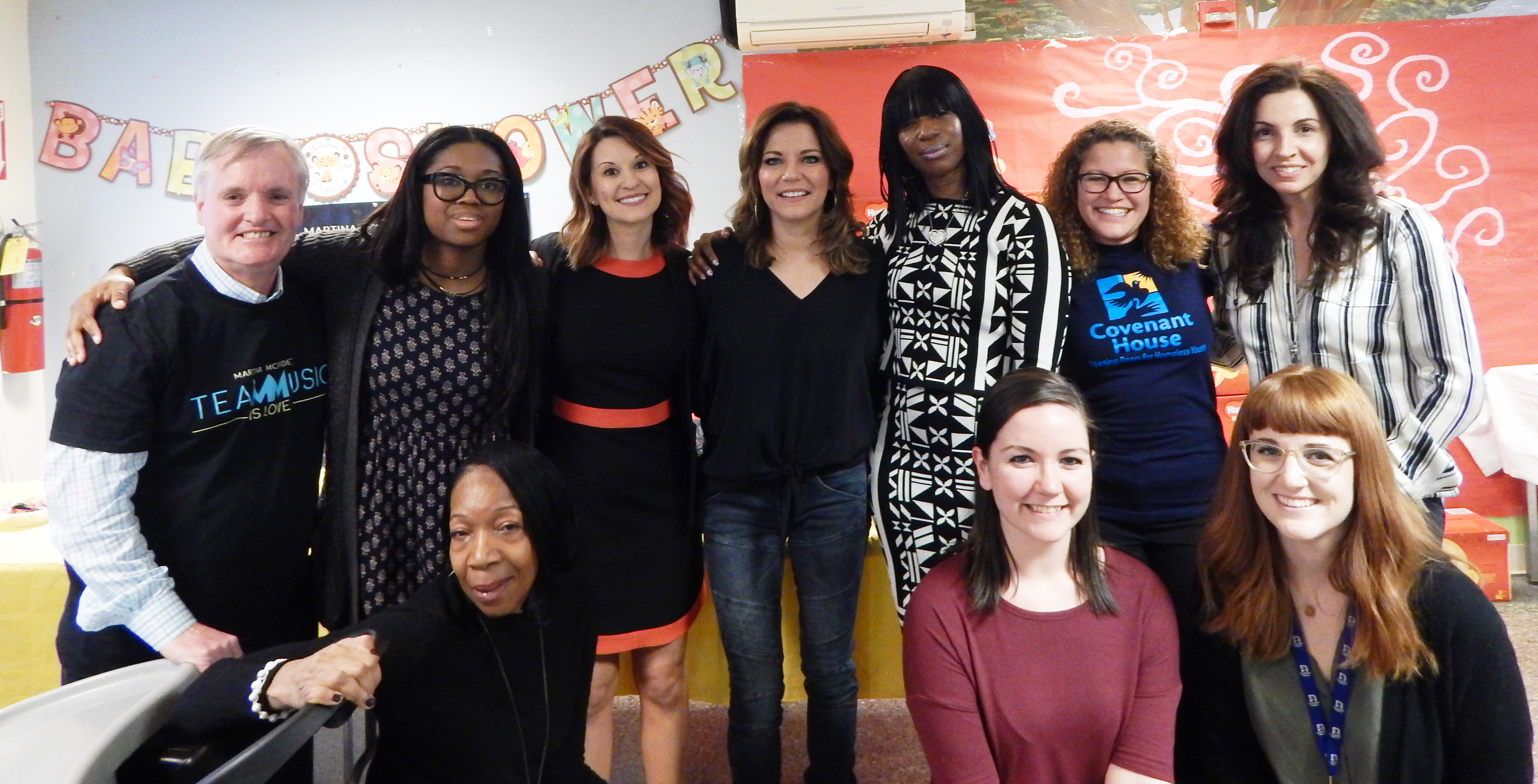 Martina McBride and Team Music Is Love Celebrate Young Mothers at Covenant House Shelter in New York City