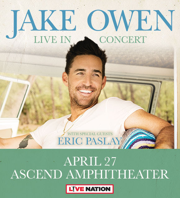 Jake Owen to Headline Nashville’s Ascend Amphitheater this April