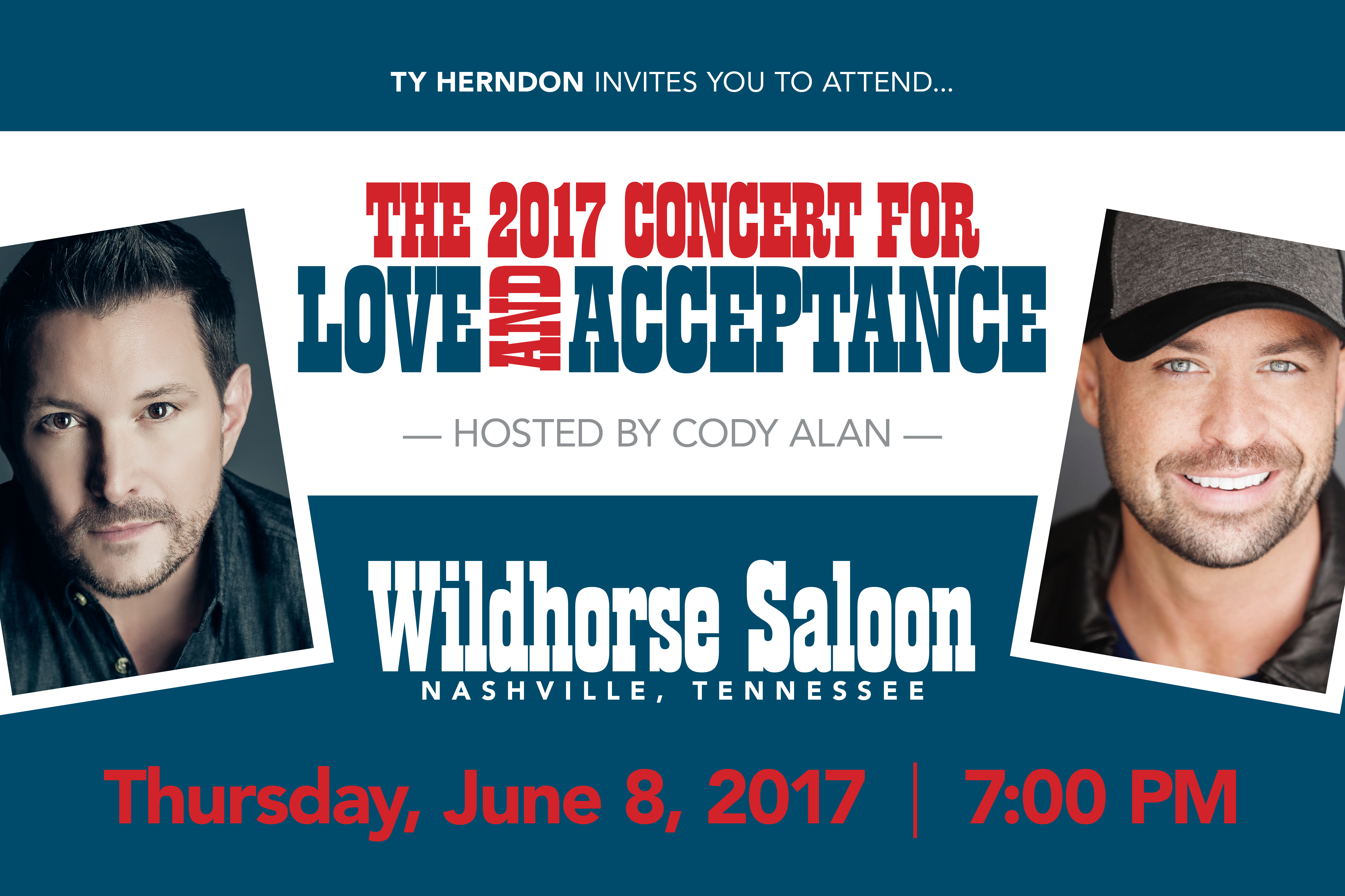 Ty Herndon’s Concert for Love and Acceptance Set to Return During CMA Fest on June 8th