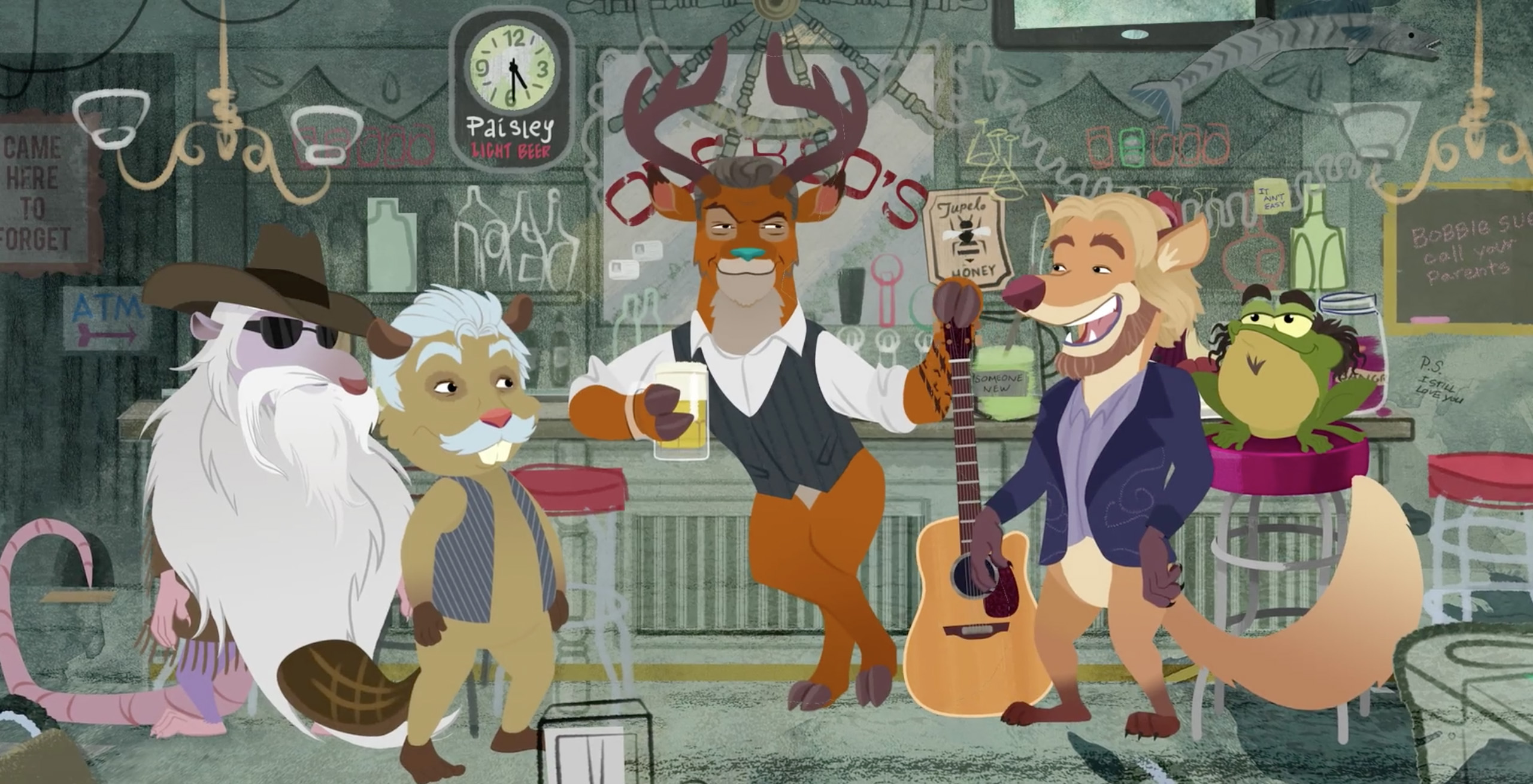 Blake Shelton and The Oak Ridge Boys Get ‘Animated’ in “Doing It to Country Songs” Music Video