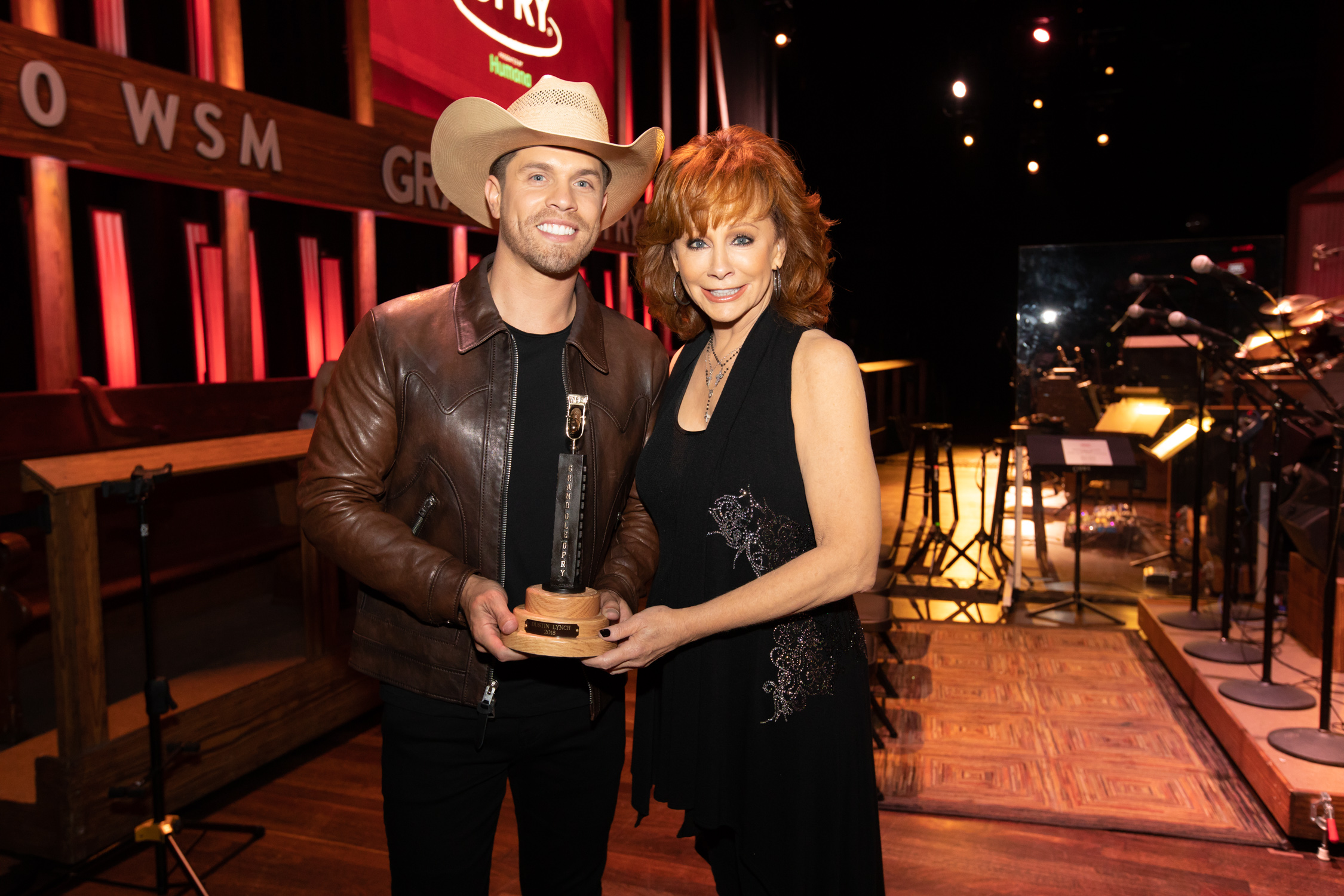 Dustin Lynch Gets Inducted as a Member of the Grand Ole Opry by Reba McEntire