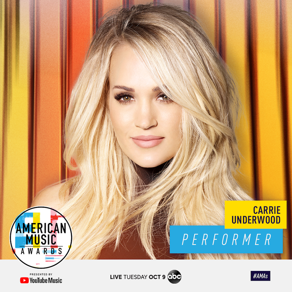 Carrie Underwood is Performing at the 2018 American Music Awards