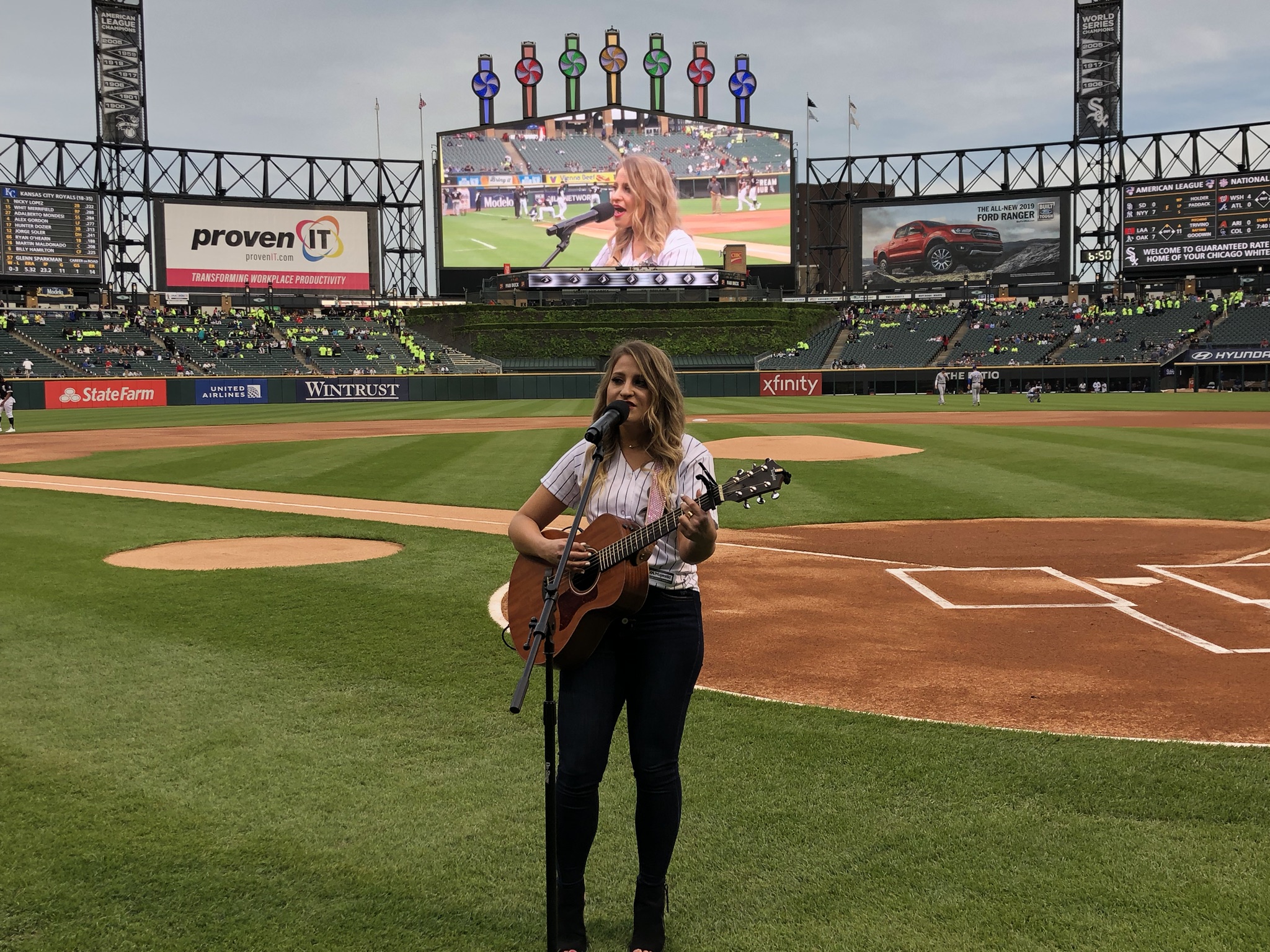 Lena Stone Takes on the Windy City for Special Performance at Chicago White Sox Game