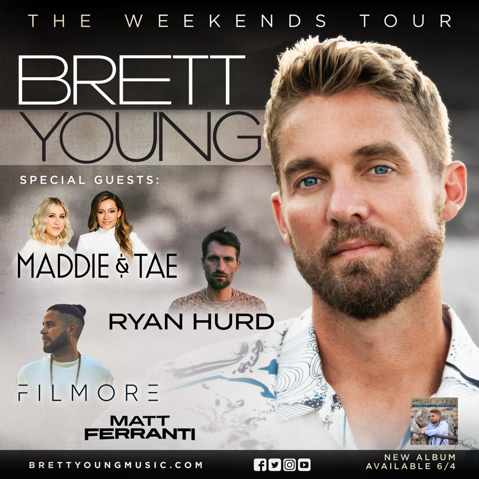 Brett Young Plots 2021 ‘The Weekends Tour’