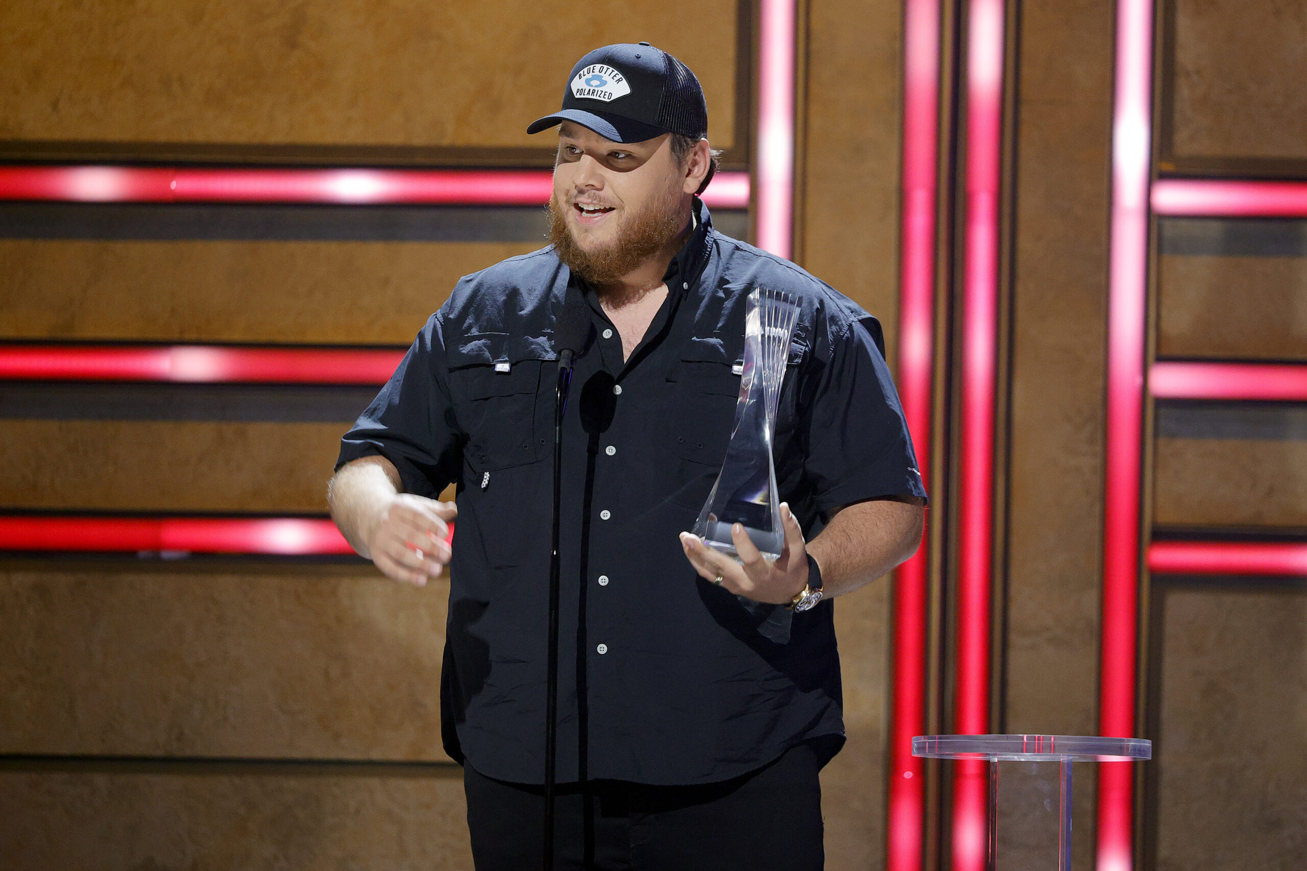 Luke Combs Tips Hat to Chris Stapleton at the 2021 CMT Artists of the Year