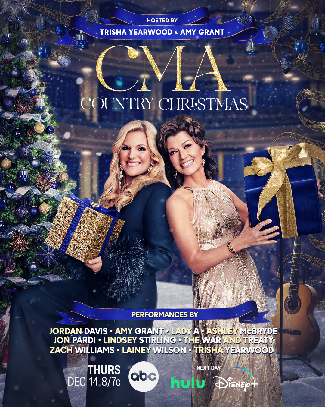 Trisha Yearwood and Amy Grant Tapped to Host 14th Annual CMA Country Christmas